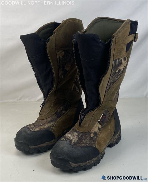 Men S Cabela S Camo Gore Tex Scent Lok Boots Size 8 ShopGoodwill