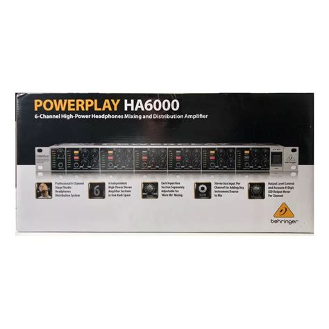 Amplificador De Fone Behringer PowerPlay HA6000