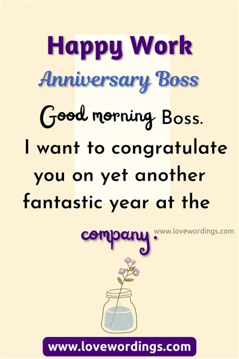 45 Amazing Work Anniversary Wishes To Boss 2023