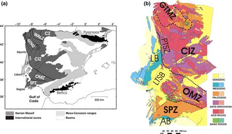 A Simplified Tectonostratigraphic Terrane Map Of The Iberian Massif