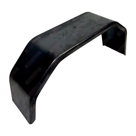 Trailer Mudguard 4 Fold Black Steel Finish 9 Inch Wide To Suit 14 Inch Wheel Tru