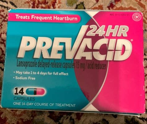 Prevacid 24hr 15mg Heartburn Relief Capsules 14 Count For Sale Online Ebay