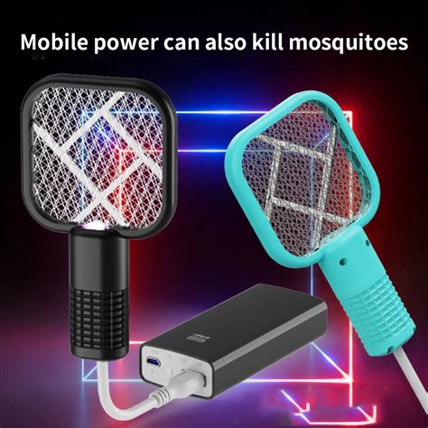 Mini Bug Zappers Electric Insect Racket Swatter Zapper USB Rechargeable