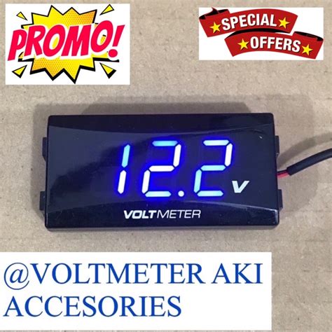 Jual Voltmeter Digital Voltmeter Aki Pengukur Daya Aki Voltmeter