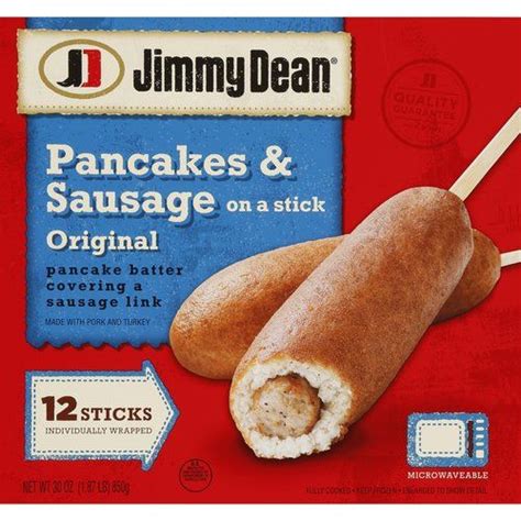 Jimmy Dean Original Pancakes And Sausage On A Stick 12 Ct 000779003349