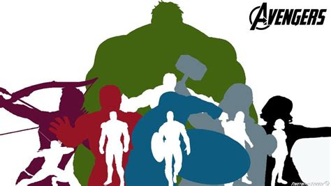 Avengers Silhouette - ClipArt Best