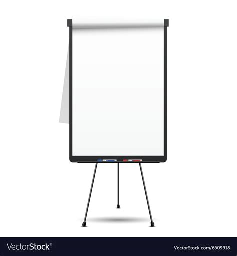 Blank Flip Chart Royalty Free Vector Image Vectorstock