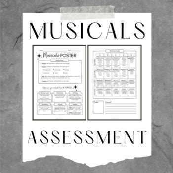 Assessment Musicals Task Sheet Marking Guide And Research Sheet