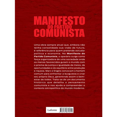 Manifesto Do Partido Comunista Karl Marx Friedrich Engels P