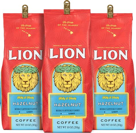 Amazon Hawaiian Isles Coffee Hazelnut Flavored Light Roast Ground