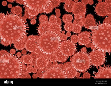 Flu virus structure Stock Photo - Alamy