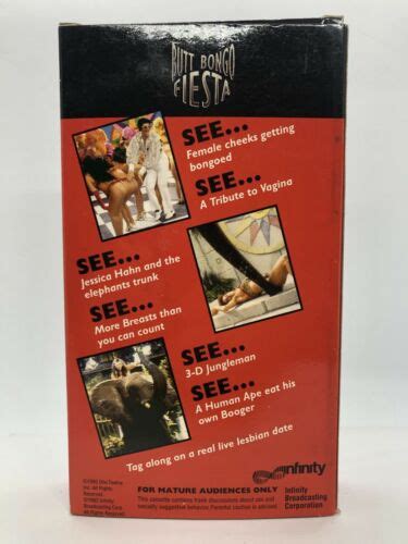 Vintage Howard Stern Butt Bongo Fiesta Vhs Video Tape W D Glasses