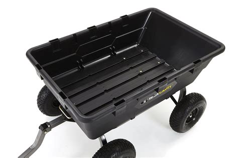 Gorilla Carts Extra Heavyduty Poly Dump Cart With 2in1 Convertible