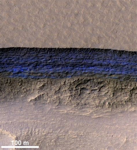 Massive Deep Deposits Of Ice Found On Mars