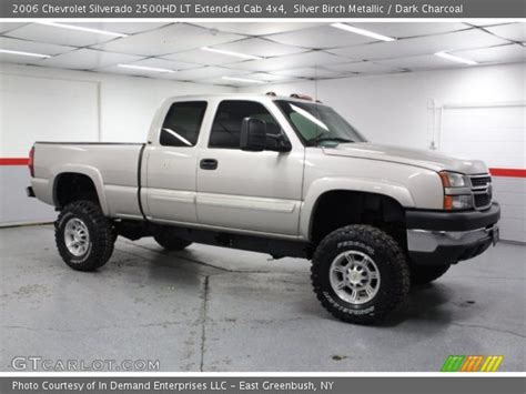 Silver Birch Metallic 2006 Chevrolet Silverado 2500hd Lt Extended Cab 4x4 Dark Charcoal