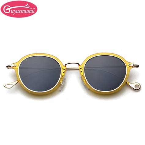 2017 New Hipster Fashion Brand Mens Sun Glasses Gold Frame Round Glasses Vintage Rose Gold