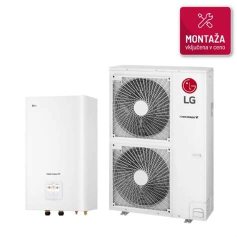 Toplotna črpalka z montažo LG TermaV Split 12 kW HN1636M NK5 HU123MA