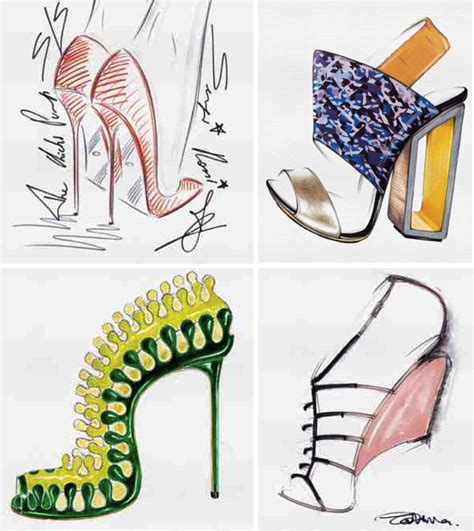 Shoe Design Sketches at PaintingValley.com | Explore collection of Shoe ...