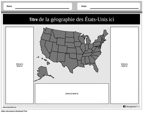 Paysage G O Am Ricain Noir Et Blanc Storyboard