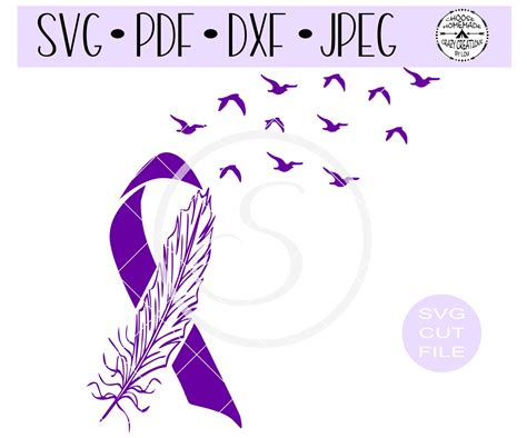 Pancreatic Cancer Awareness Ribbon SVG Digital Cut File | Etsy