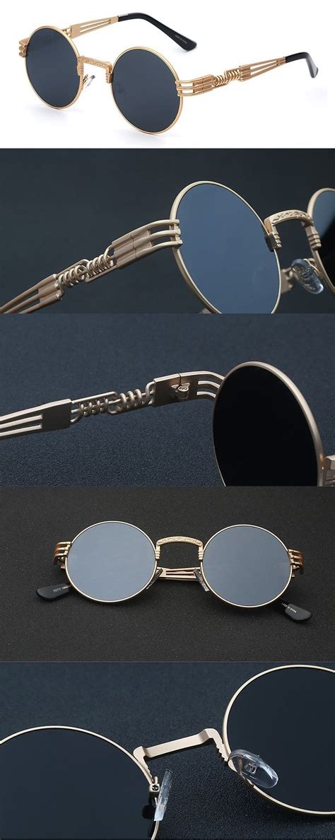 Round Steampunk Sunglasses | Mens glasses fashion, Round sunglasses ...