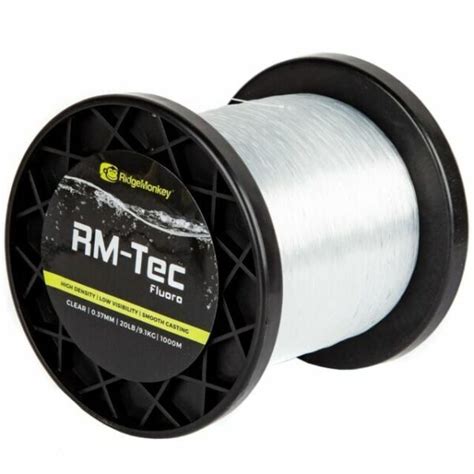 RidgeMonkey RM Tec Fluoro Carp Fishing Line 1000m 15lb Clear For Sale