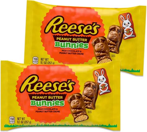 Reeses Peanut Butter Bunny Candy Bulk 9 1oz Bag Pack Of 2