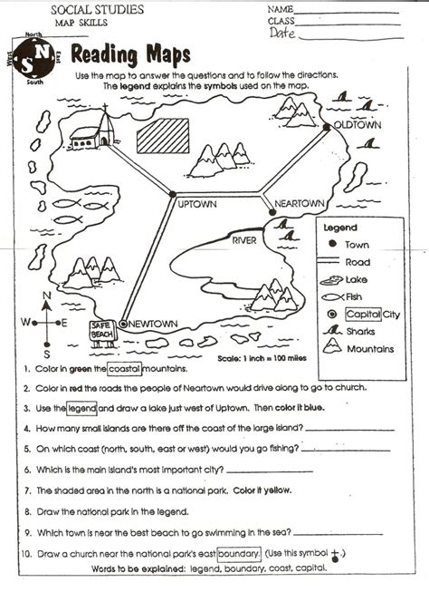 Quiz & Worksheet - Map Key Facts For Kids | Study - Map Symbols For ...