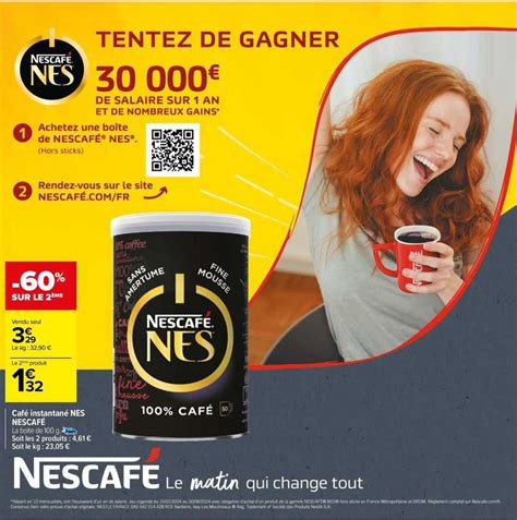 Promo Café Instantané Nes Nescafé Chez Carrefour Market Icataloguefr