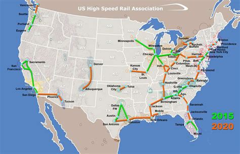 New High Speed Rail Map