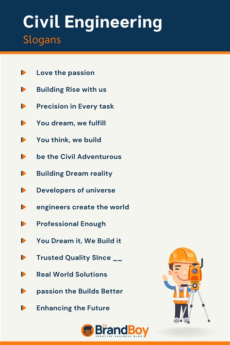 550 Civil Engineering Slogans And Taglines Generator Guide