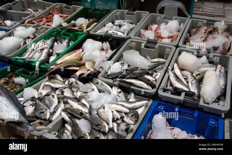 Outdoor Fish Market Stock Photo Alamy