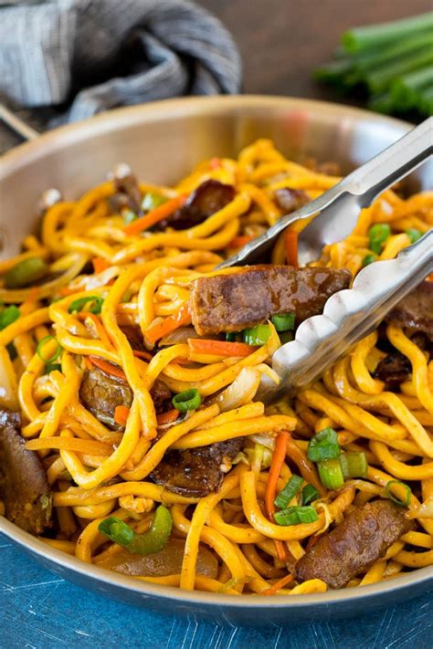 This Beef Lo Mein Is Stir Fried Steak And Vegetables Tossed With Egg Noodles In A Savory Sauce