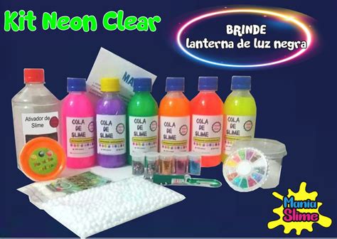 Kit Neon Clear Brinde Lanterna Luz Negra Elo