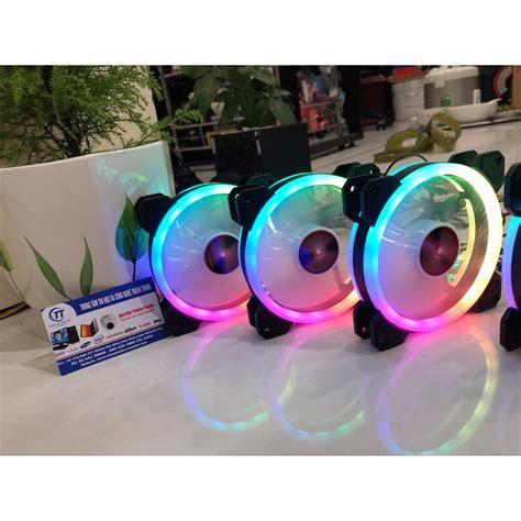 Mua Qu T T N Nhi T Fan Led Rgb Coolmoon Sunshine V Dual Ring Ng B