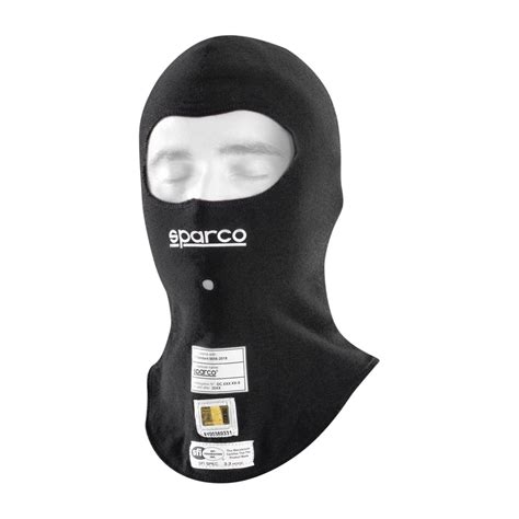 Sparco Italy Sparco Rw Evo Balaclava Black Fia Black Racewear