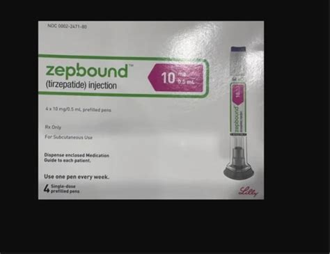 Zepbound Tirzepatide Injection 10mg USA Delivery At Rs 5000 Box