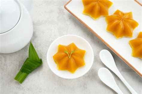 Kue Talam Ubi Tentempi Tradicional Indonesio Elaborado Con Boniato