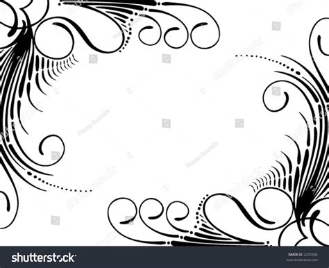 Decorative Border Design Stock Vector 2205346 : Shutterstock