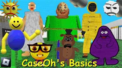 Caseohs Basics Full Game And Final Boss Fight 01 Baldis Basics Roblox