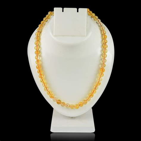 Party Wear Crystal Citrine Mala For Jewellery Size Mm At Rs