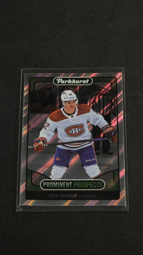 2021 22 Upper Deck Parkhurst Prominent Prospects Cole Caufield PP1 MCP