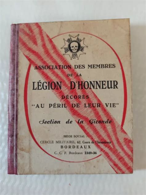 Livre Asso Des Membres De La L Gion D Honneur D Cor S Au P Ril De Leur