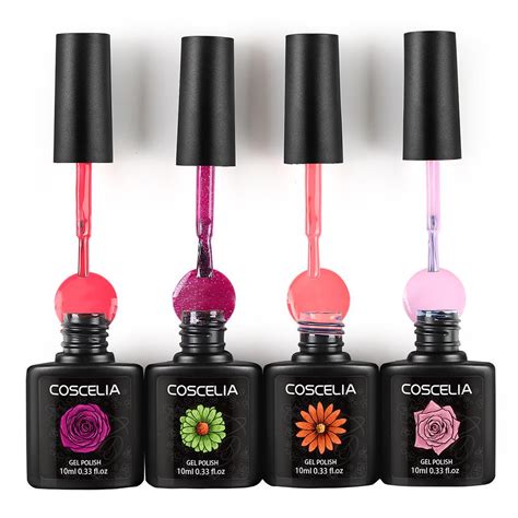 Buy Coscelia Nail Gel Polish Set Soak Off Art Uv Gel With W Nail Lamp