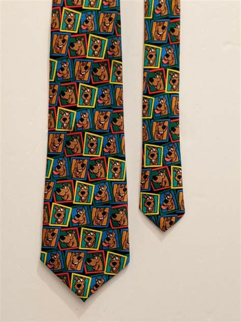 Vtg Scooby Doo Tie Hanna Barbera Cartoon Network Nove Gem