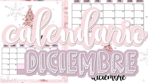 Calendario De Diciembre En Word Fernanda Youtube