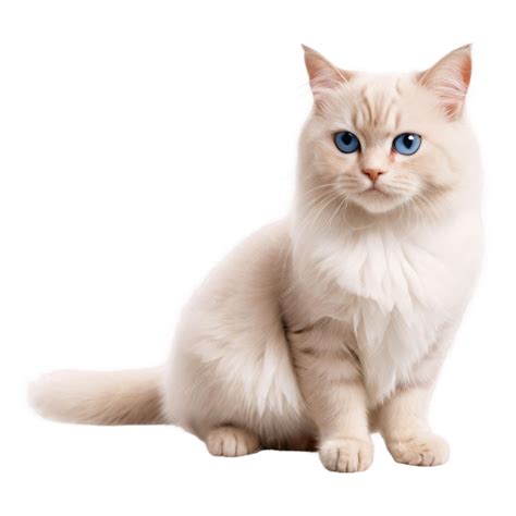 Premium Photo | A white cat with blue eyes and a white background