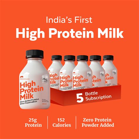 High Protein Milk – 5 Bottle Pack – Provilac