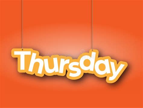 Thursday Sign Stock Illustrations – 4,484 Thursday Sign Stock ...