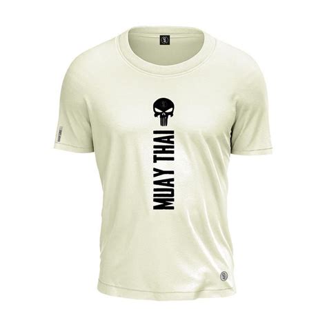 Camiseta Muay Thai Caveira Skull Blue Lutador Shap Life Camiseta